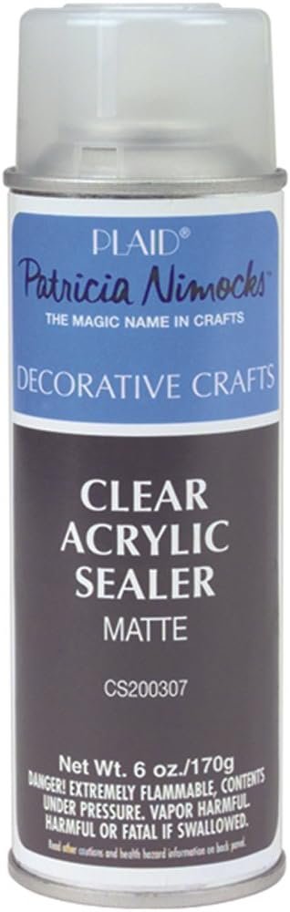 Plaid Clear Acrylic Sealer Aerosol Spray, 6 Ounce (Pack of 1), Matte
