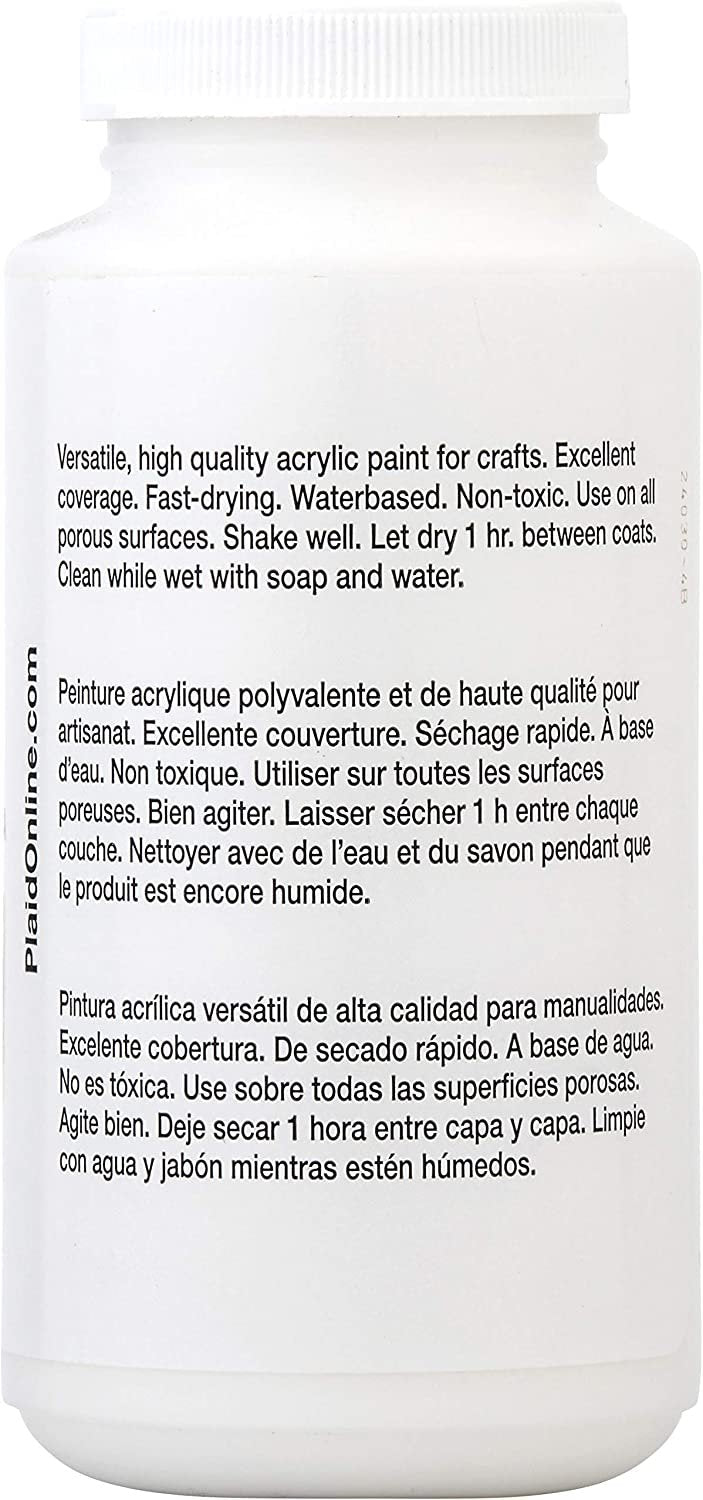 Apple Barrel Acrylic Paint in Assorted Colors (16 Ounce), 21119 White