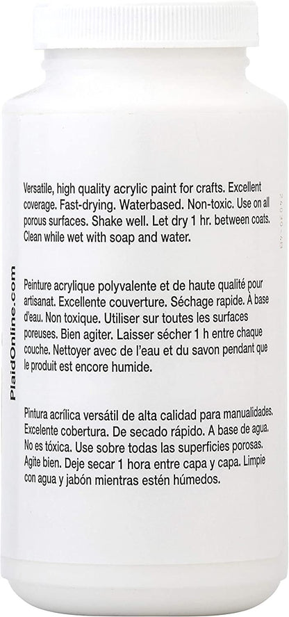 Apple Barrel Acrylic Paint in Assorted Colors (16 Ounce), 21119 White