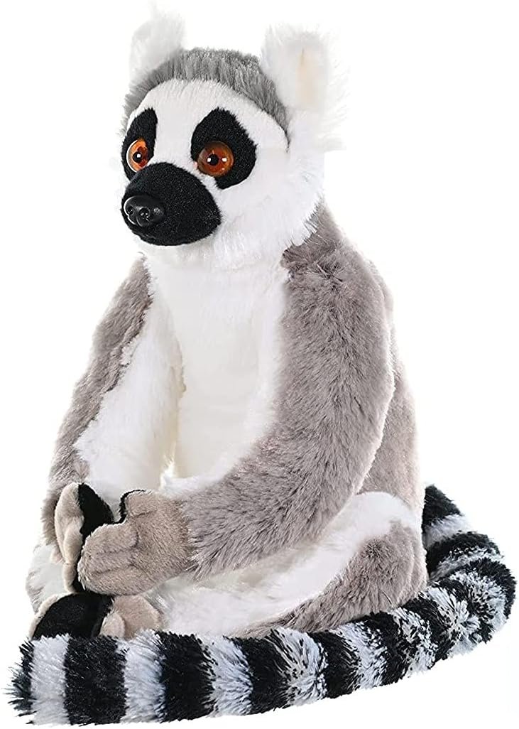 Wild Republic Ring Tailed Lemur Plush, Stuffed Animal, Plush Toy, Gifts for Kids, Cuddlekins 12 Inches