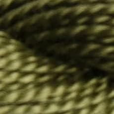 DMC 115 5-3011 Pearl Cotton Thread, Dark Khaki Green, Size 5