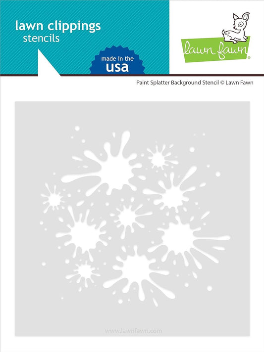 Lawn Fawn LF2895 Paint Splatter Background Stencil Stencils