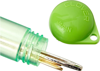 Clover Chibi darning Needles, 6.2" Height x 2.1" Length x 0.8" Width, Blue/White