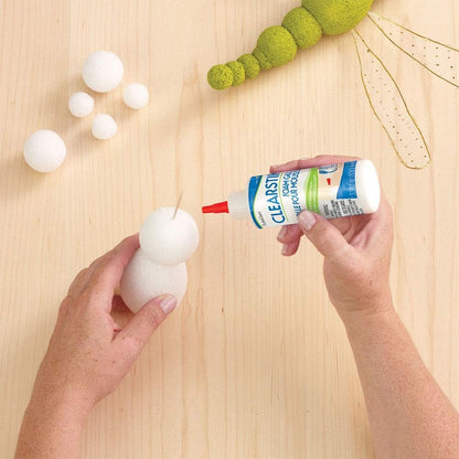 FloraCraft ClearStik Foam Glue 3.38 Fluid Ounce Clear