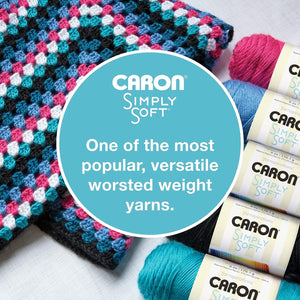 Caron Simply Soft Dark Country Blue Yarn - 3 Pack of 170g/6oz - Acrylic - 4 Medium (Worsted) - 315 Yards - Knitting, Crocheting & Crafts