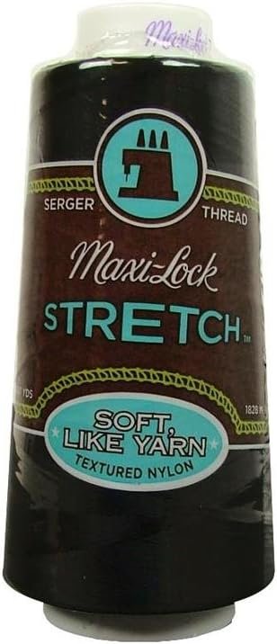 American & Efird a&E Maxi Lock Stretch Thread 2000yd Black (Parent)