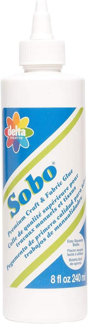 Plaid Delta 108 Sobo Premium Craft and Fabric Glue, 8-Ounce