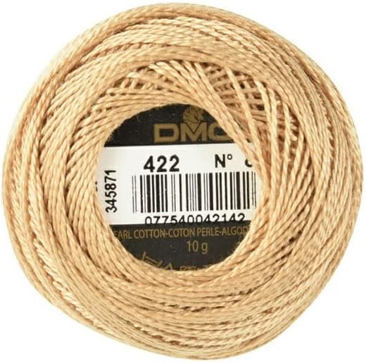 DMC Pearl Cotton Ball Size 8 87yd, Light Hazelnut Brown