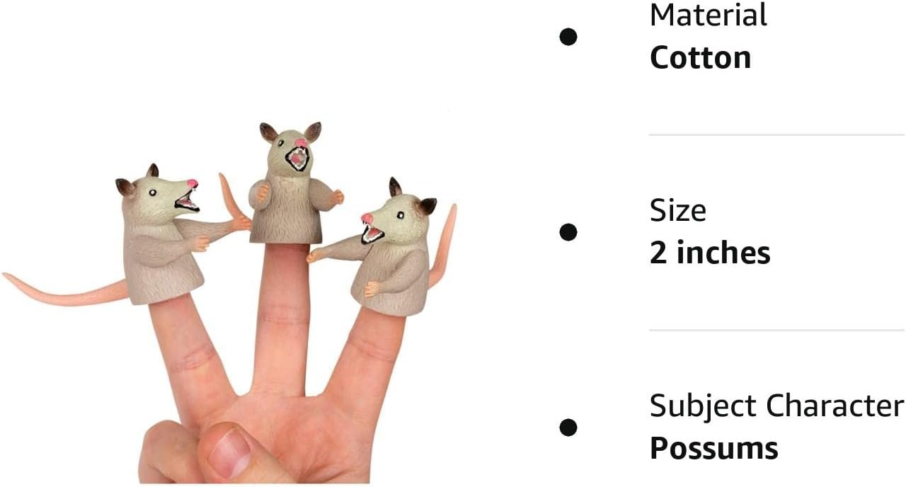 Mcphee 3 Pack Finger Possums Finger Puppets