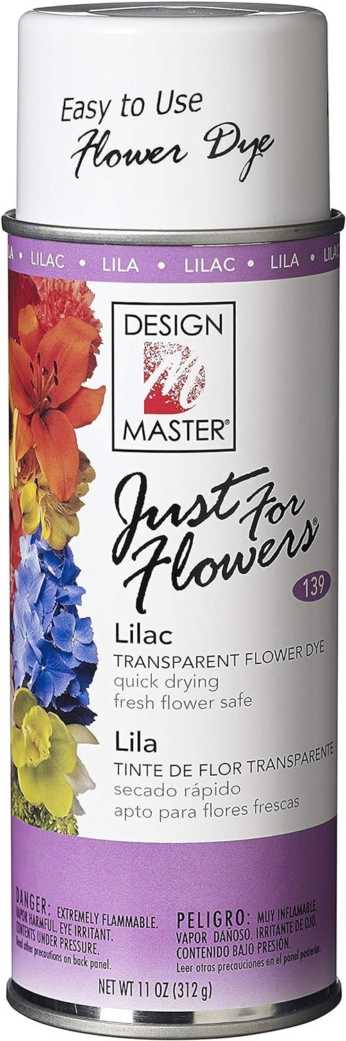 Design Master Just for Flowers Spray Dye, Lilac, 4 Piece