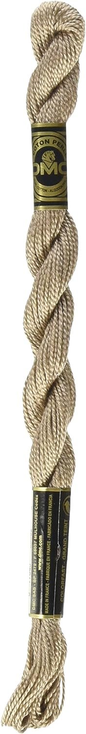 DMC 115 5-841 Pearl Cotton Thread, Light Beige Brown, Size 5