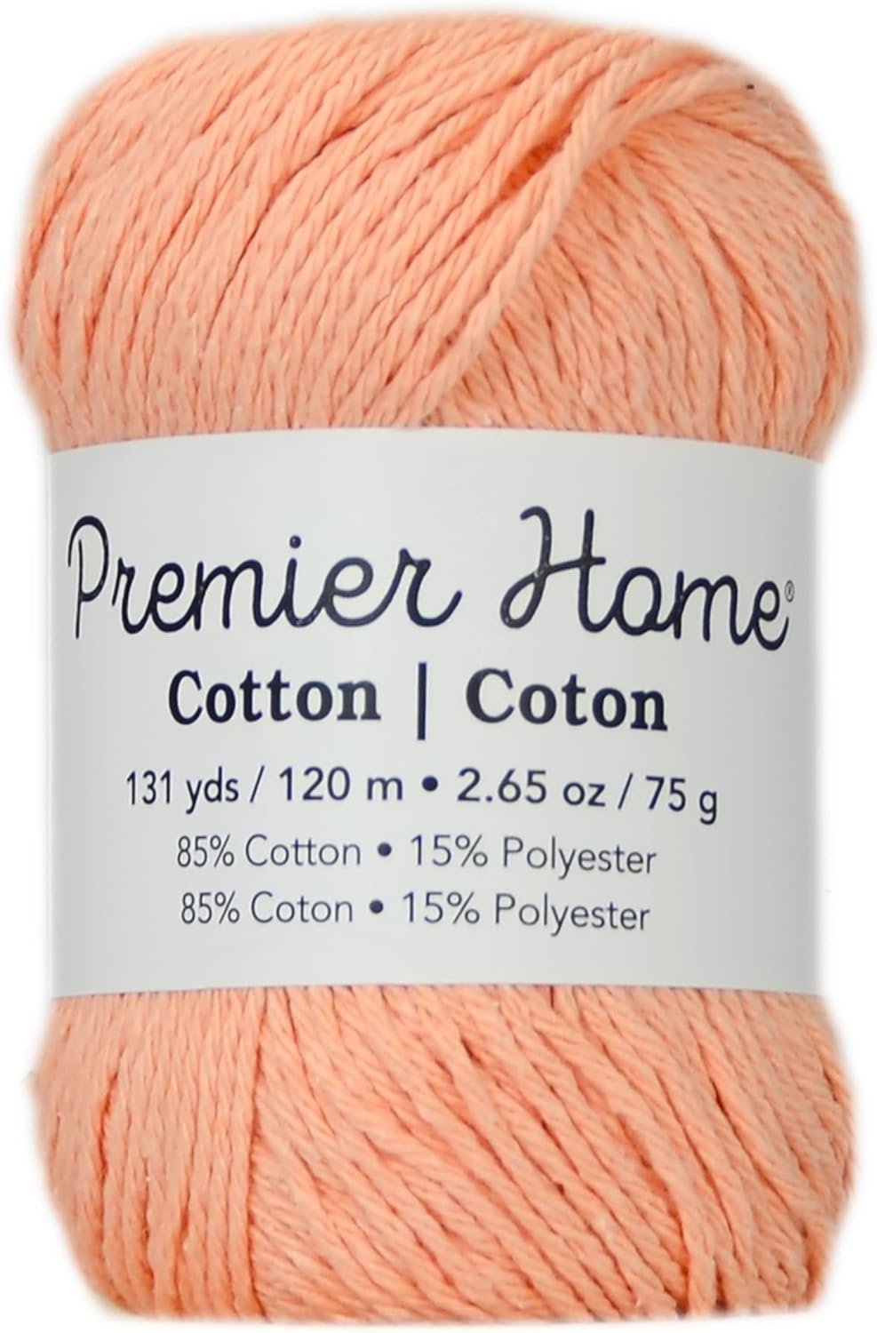 Premier Yarns Home Cotton Yarn, Solid Peach