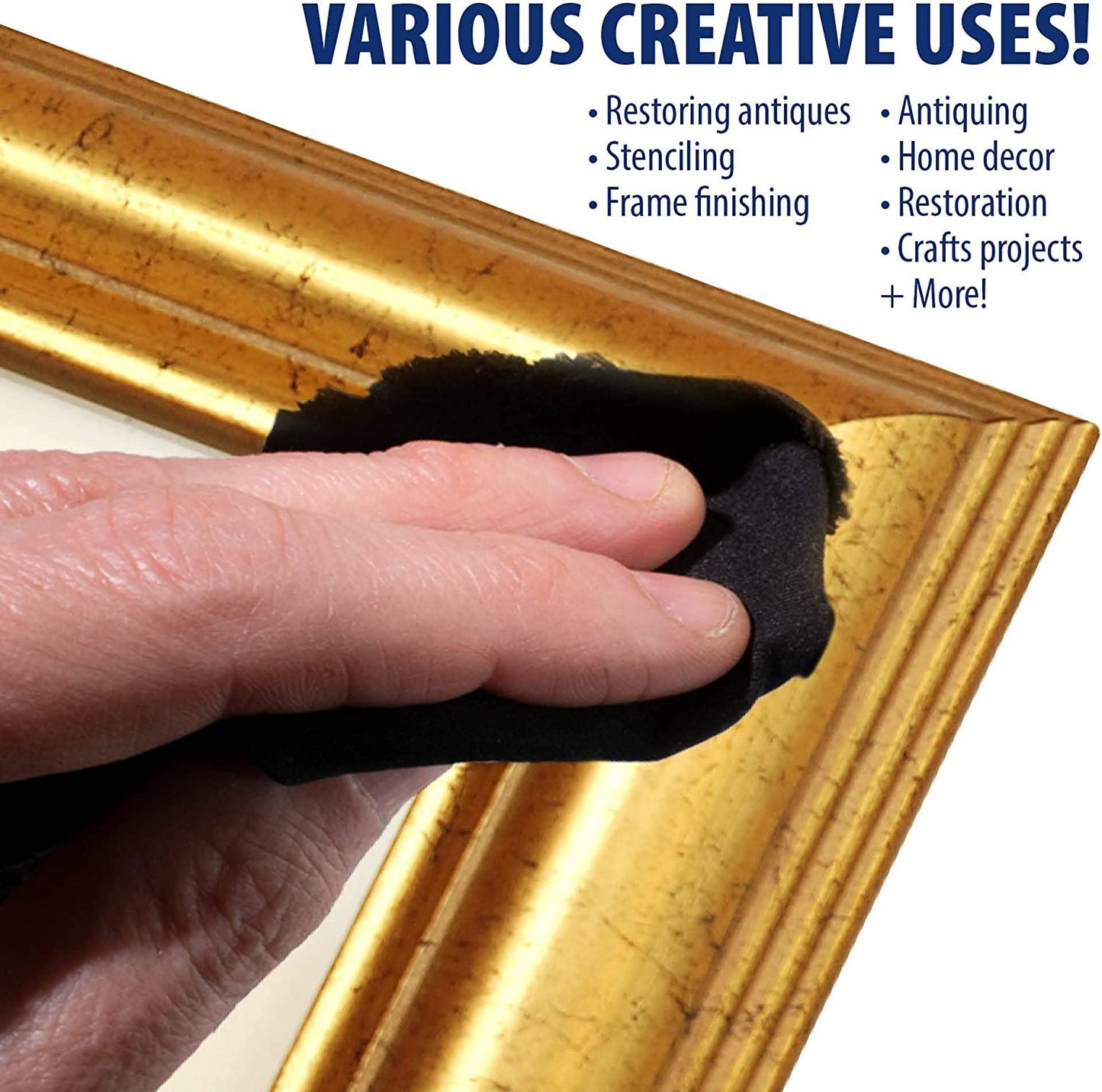 AMACO Rub n Buff Wax Metallic Finish 3 Color Kit - Antique Gold Silver Leaf and Gold Leaf 15ml Tubes - Versatile Gilding Wax for Finishing Furniture Antiquing and Restoration - 3 Rub and Buff Colors