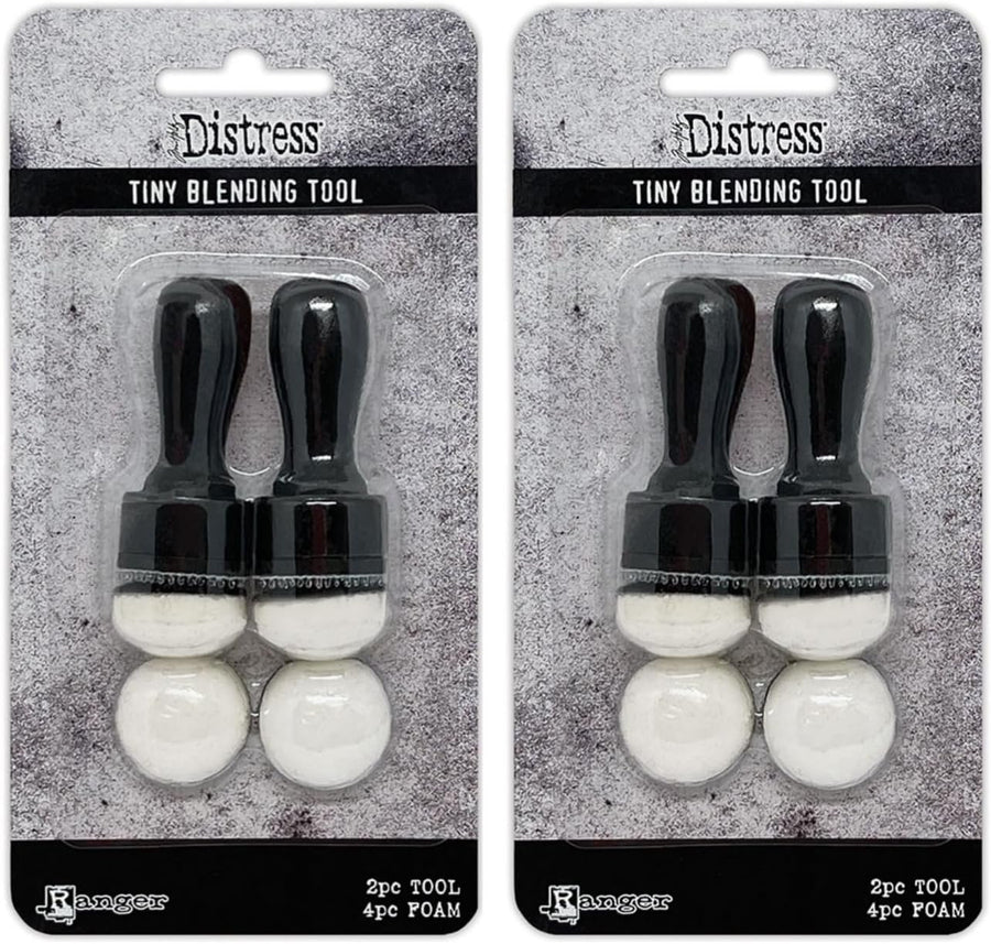 Bundle-Ranger Ink - Tim Holtz - Distress Tiny Blending Tool - Domed - Pack of 2