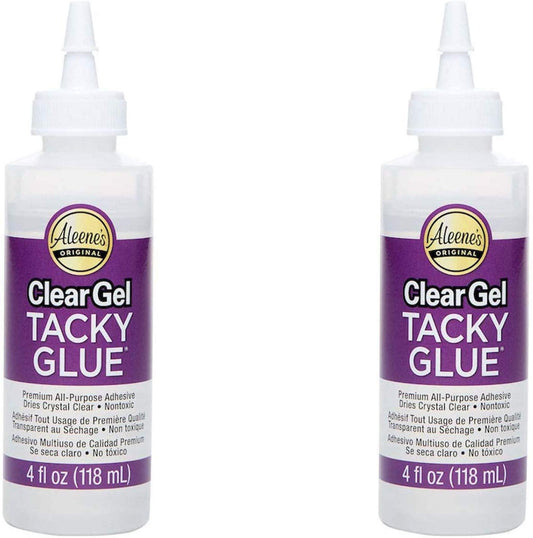 Aleene's Clear Gel Tacky Glue 4oz, Pack 2