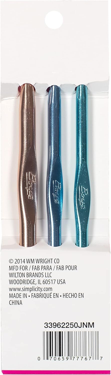 Boye Rounded Aluminum Crochet Hook Set, Sizes J-N