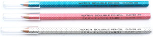 Clover Water Soluble Pencil-White, Pink & Blue