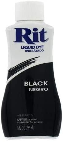 RIT DYE BLACK LIQUID 8OZ
