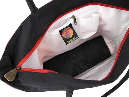 Laurel Burch Shoulder Zipper Top, 19 by 5 by 15-Inch, Feline Friends