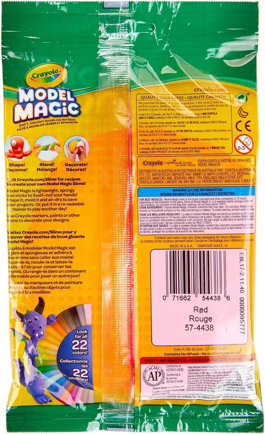 Crayola Model Magic 4 oz, Red (57-4438)