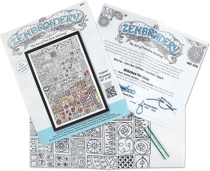 Tobin Cubist Zenbroidery Kit, White