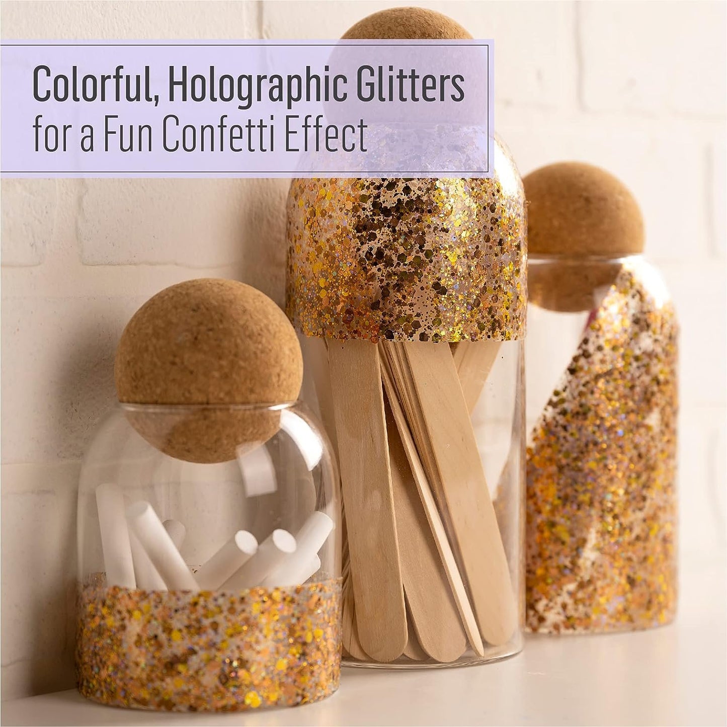 FolkArt Glitterific Pop Acrylic Craft Paint, Galaxy 2 fl oz Premium Glitter Finish Paint, Perfect For Easy To Apply DIY Arts And Crafts, 12002