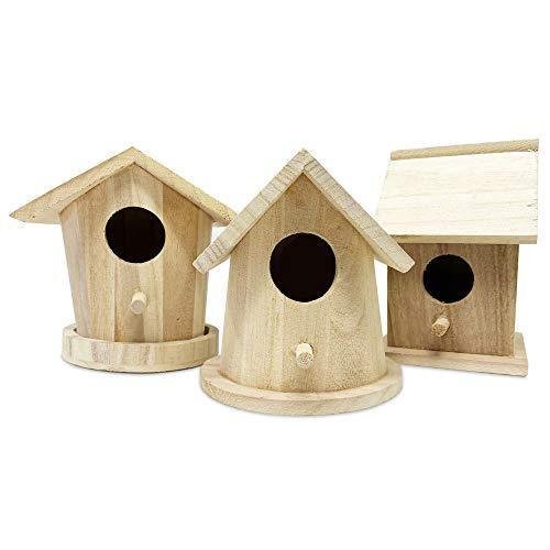 PIXISS Birdhouses; 3ct