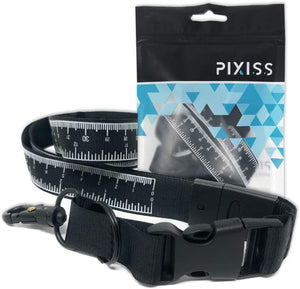 Lanyard Tape Measure Identity ID Card Holder and Badge Holder with Measuring Units in Inches and Centimeters