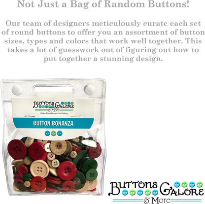 Buttons Galore and More Basics & Bonanza Collection – Extensive Selection of Novelty Round Buttons for DIY Crafts, Scrapbooking, Sewing, Cardmaking, and other Art & Creative Projects