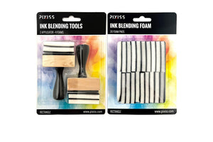 Pixiss Mini Ink Blending Tools - Rectangle (Mini Ink Blending Tool with Added Replacement Foams)