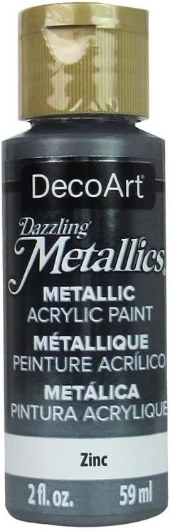 DecoArt 2oz Zinc Dazzling Metallic, 2 oz, 2 Fl Oz