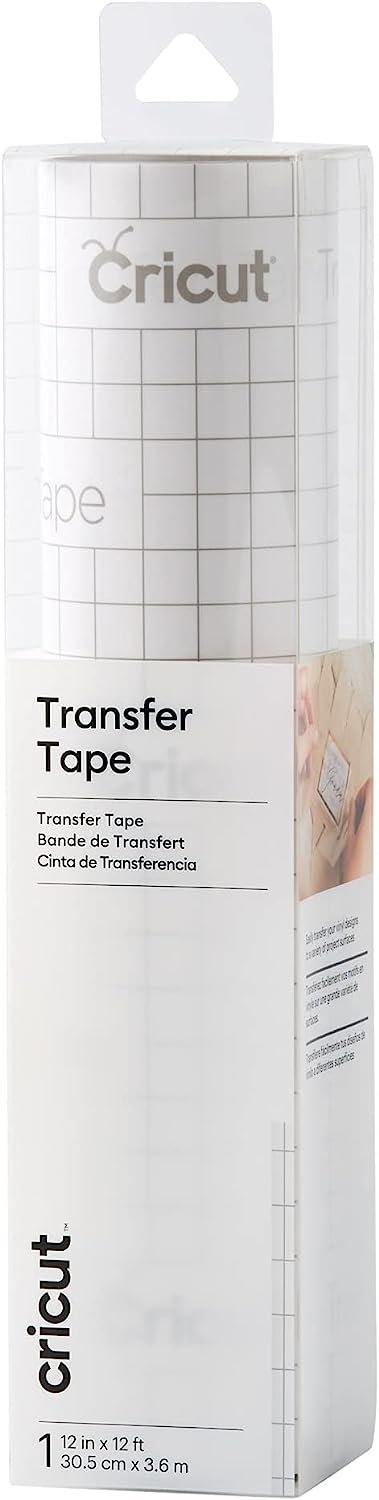 Cricut Vinyl Transfer Tape 12 inch Rolls for use Cutting Machines for Removable Decals Labels DIY Projects