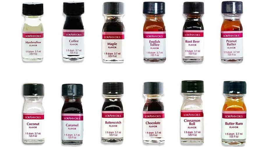 LorAnn SS Pack #4 of 12 Fruity Flavors in 1 dram bottles (.0125 fl oz - 3.7ml)