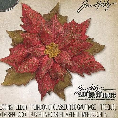 Sizzix Bigz Die 658261, Tattered Poinsettia by Tim Holtz, Multi Color, One Size
