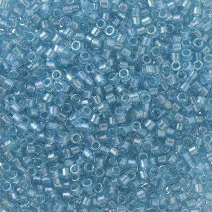 Delica Seed Beads Bundle: Size 11/0, Denim Blue Inside Color Lined Palette Collection DB2382, DB2383, DB2384