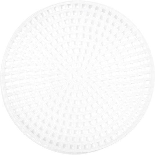 Cousin DIY 7 Count Plastic Stitching Canvas, Round 3", 10/Pkg, White