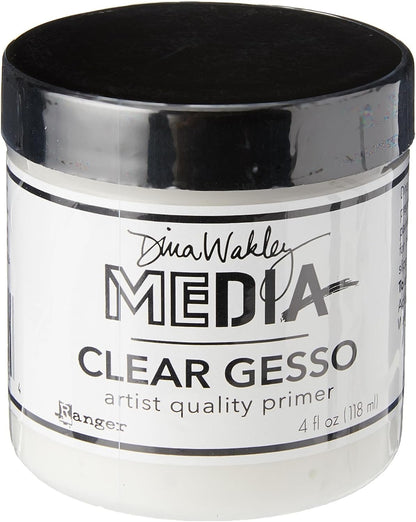 Ranger MDM46424 Dina Wakley Media Gesso 4oz Jar-Clear, (Parent)