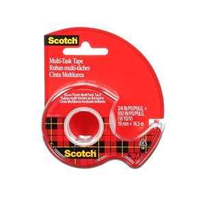 Scotch MultiTask Tape, Standard Width, Engineered for Office and Home Use, Photo-Safe, 3/4 x 650 Inches (25)