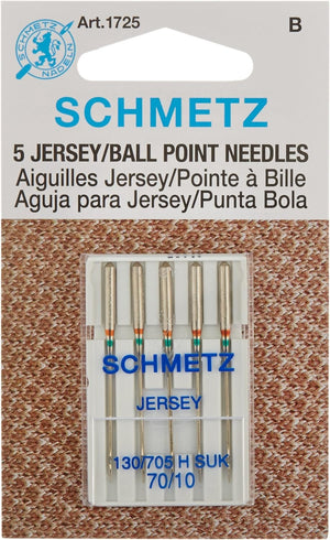 Ball Point Jersey Machine Needles-Size 10/70 5/Pkg