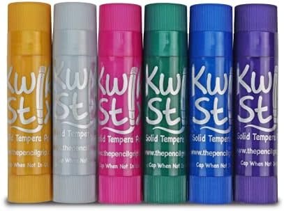 The Pencil Grip Kwik Stix Neon Paint Pens, Tempera Paint Pens, Super Quick Drying, Assorted Neon Colors, 72 Count - TPG-626