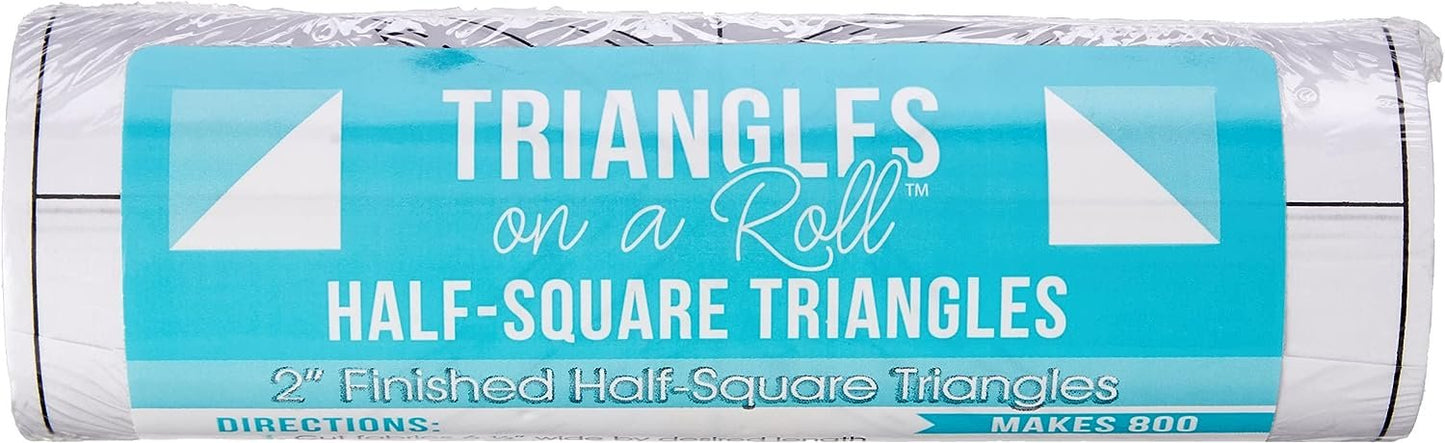 Triangles On A Roll Half Square, 2" (H200)