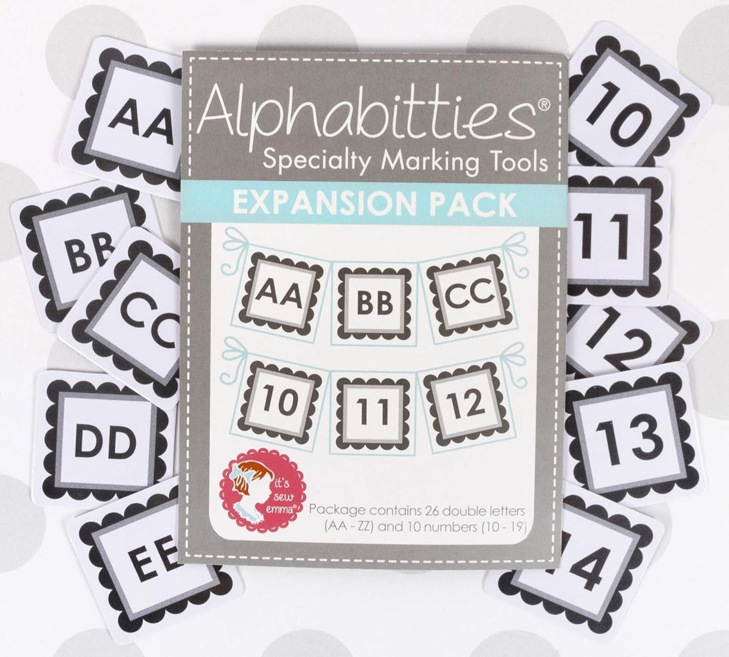 It's Sew Emma Gray ALPHABITTIES EXPANSN