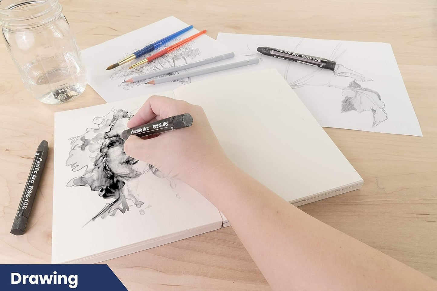 Pacific Arc Jumbo Watersoluble Graphite Sticks