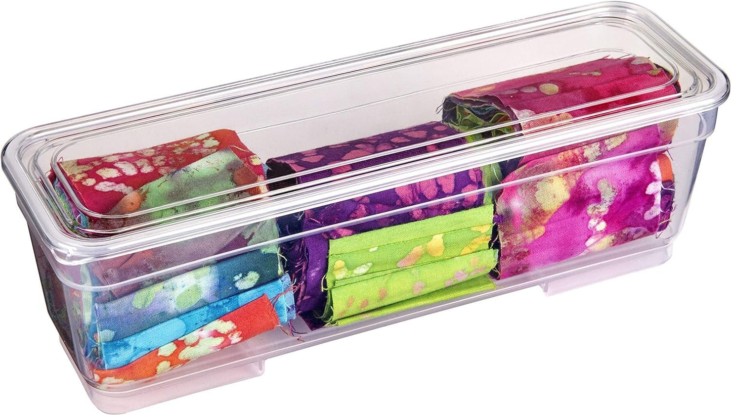 ArtBin 6969AG Bins with Lids 3-Pack, [3] Small Art & Craft Organizer Boxes, Clear