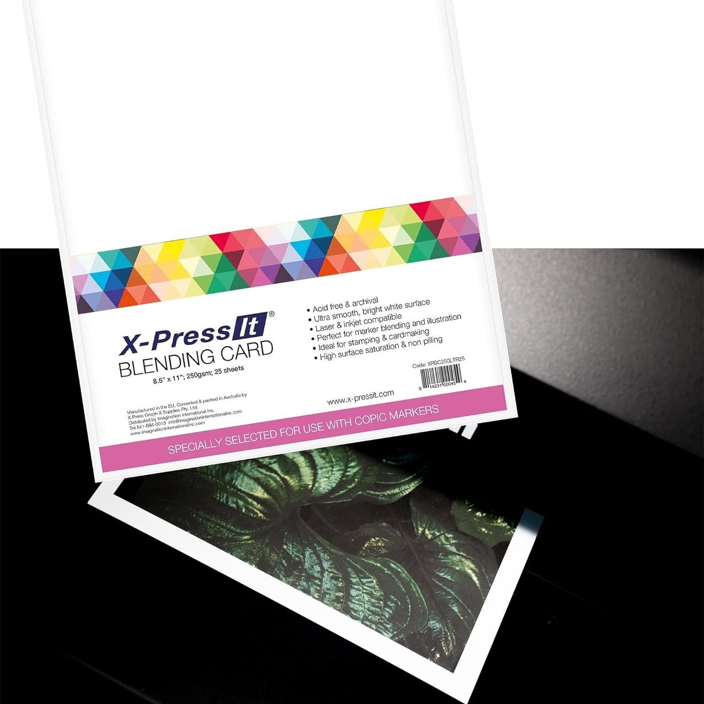 Blending Card Paper Bright White 8.5” x 11” 25 Sheets