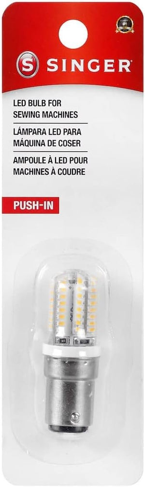 SINGER Push-In LED Light Bulb, Clear