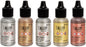 Tim Holtz Alloys Alcohol Inks Complete Metallic Set Includes Gilded, Mined, Foundry, Statue, Sterling, 5 Item Bundle