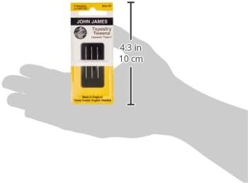 Colonial Needle Tapestry Tweens Hand Needles, Size 25, 3-Pack