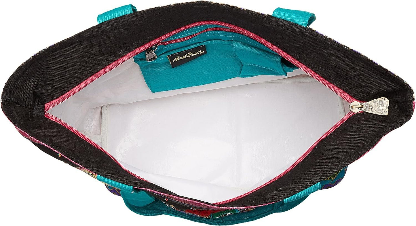 Laurel Burch (LB5230) Shoulder Tote Zipper Top 19, 1/2-Inch by 6, 3/4-Inch by 15-Inch, Fantasticats