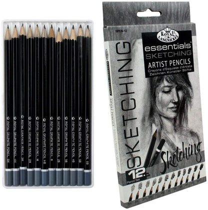 Royal & Langnickel SPEN-12 Essentials Sketching Pencil Set, 12-Piece